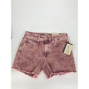 Universal Threads Womens High Rise Midi‎ Denim Jean Shorts Size 2/26 Pink